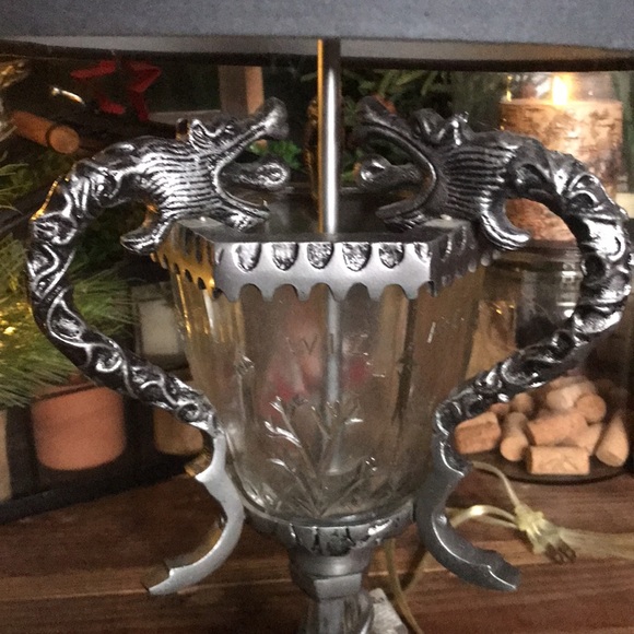 Pottery Barn Harry Potter Hogwarts TriWizard Tournament Lamp PLEASE READ - Picture 6 of 16